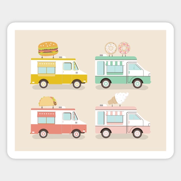 Food Trucks Sticker by allisonromerodesign